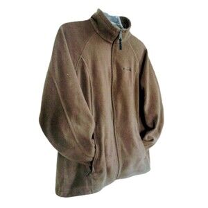 Columbia Sportswear Women's Large Fleece jacket Full Zip Chocolate Brown